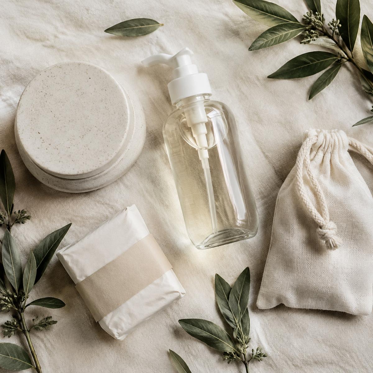 Natural packaging on linen